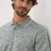 Sage Space Dye Polo Shirt